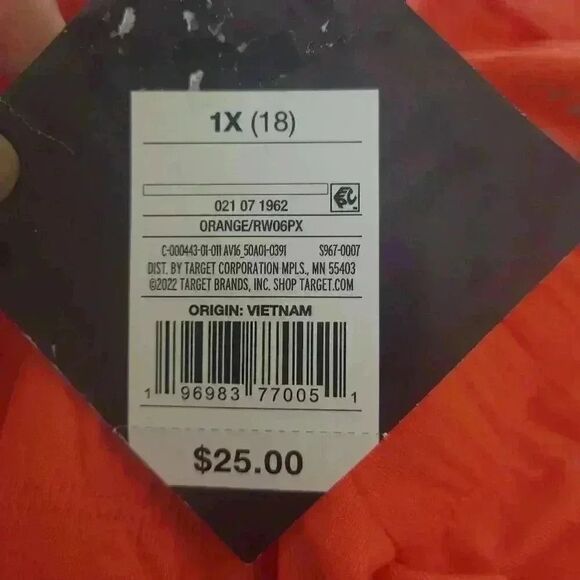 Ava & Viv Women's Orange Rayon/Spandex Knit Wrap Skirt- NEW - Picture 11 of 13